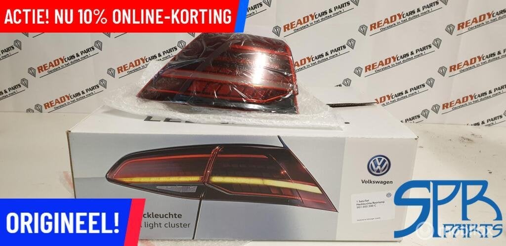 VW GOLF 7 FACELIFT 3D DYNAMISCH LED Achterlicht LINKSBUITEN, Auto-onderdelen, VOLKSWAGEN, Volkswagen, Nieuw, Ophalen of Verzenden