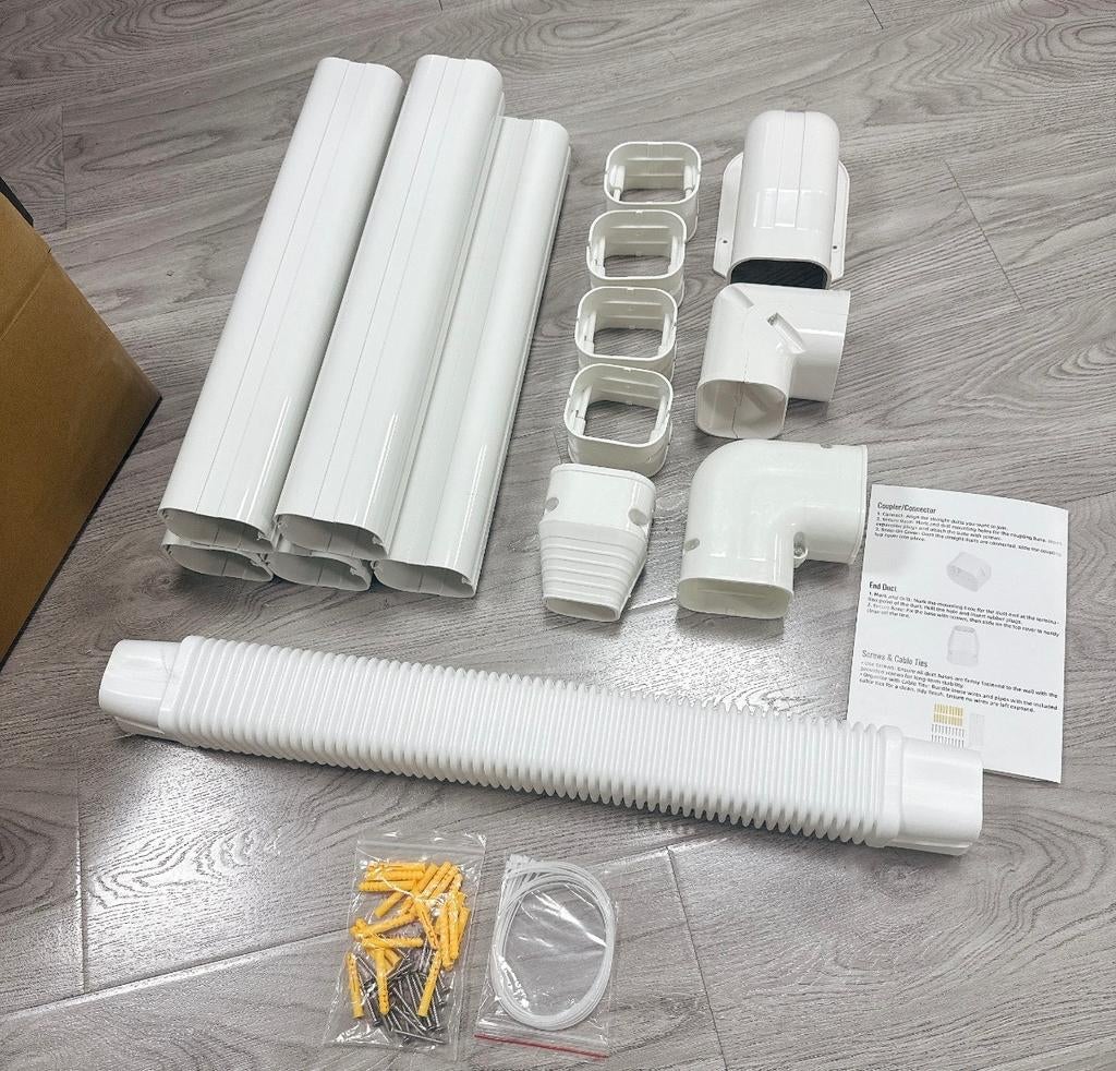 Airco  leiding goot van pvc wit., Ophalen, Nieuw, 100 tot 250 mm, Overige typen