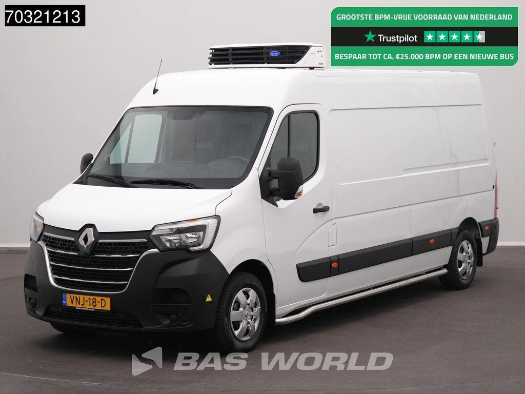 Renault Master 135PK Koelwagen L3H2 Carrier Xarios 350 LED A, Auto's, 135 pk, Stof, Gebruikt, Euro 6