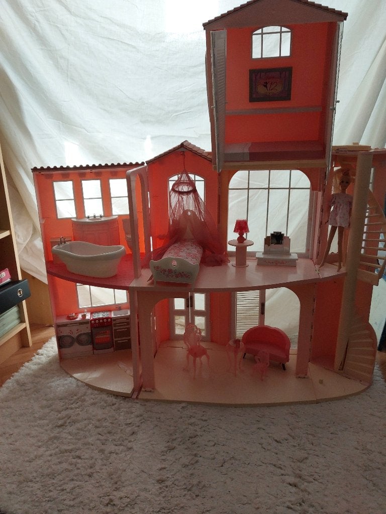 Grande maison Barbie, Enlèvement, Comme neuf, Poupée de maison de poupées