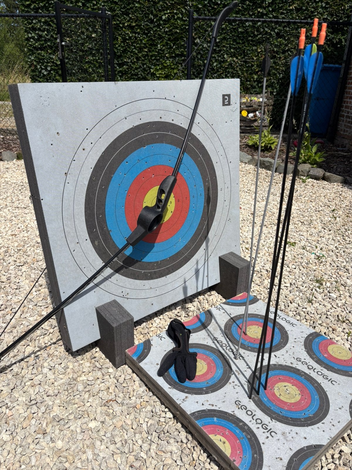 Boogschieten set, Sport en Fitness, Handboogschieten, Ophalen, Gebruikt, Longbow