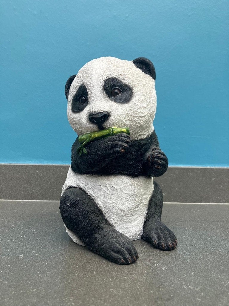 Panda tuinbeeldje, Tuin en Terras, Ophalen of Verzenden, Zo goed als nieuw, Kunststof, Dierenbeeld
