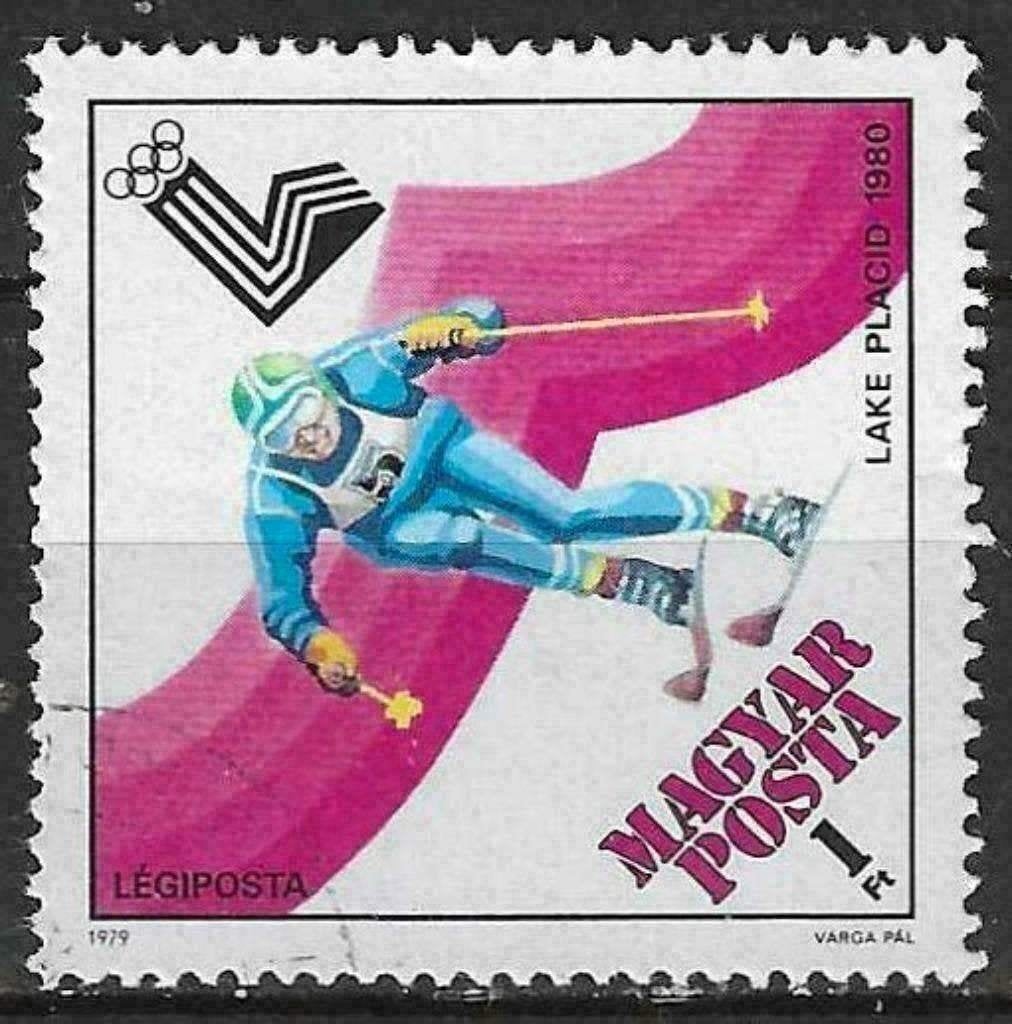 Hongrie 1979 - Yvert 424PA - Jeux olympiques d'hiver (ST), Envoi, Affranchi