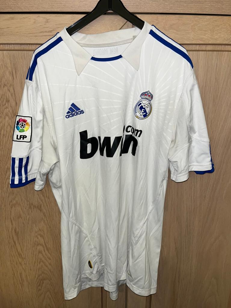 Adidas voetbaltruitje Real Madrid Bwin (Large), Maat 52/54 (L), Wit, Ophalen of Verzenden, Adidas
