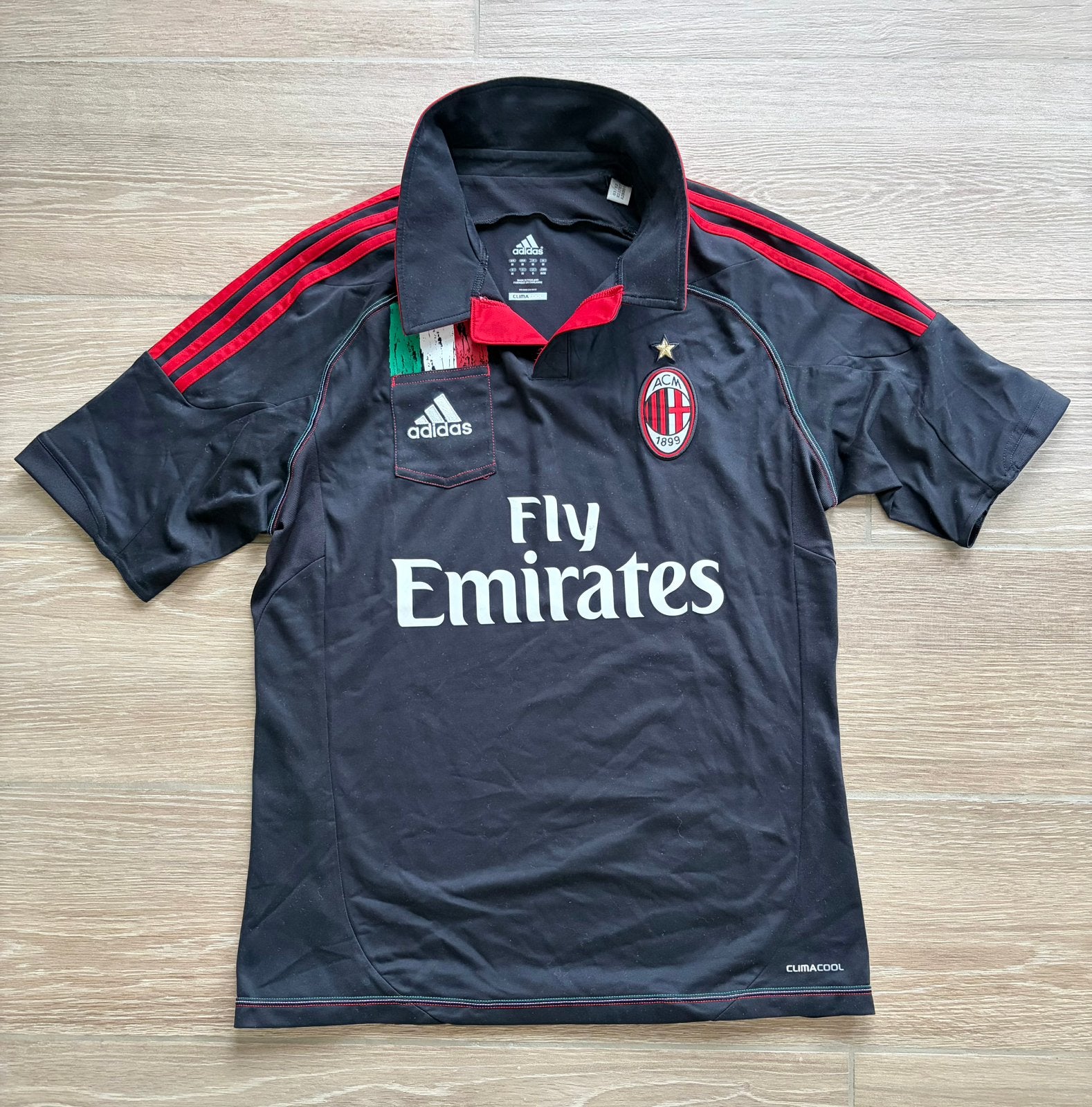 Origineel AC Milan Adidas Shirt 2012/2013 – maat M, Maat M, Ophalen of Verzenden, Gebruikt, Shirt