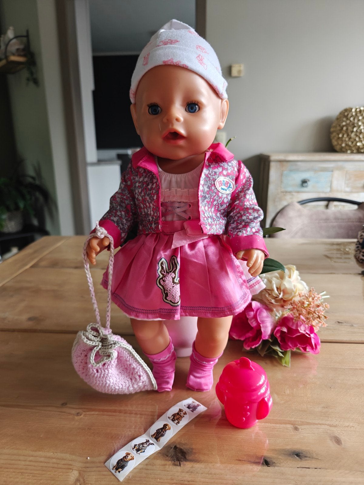 setje voor baby Born 40-43cm, zonder pop, zie foto's, Ophalen of Verzenden, Zo goed als nieuw, Babypop