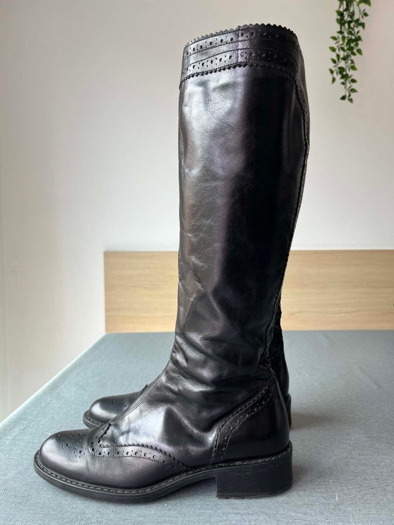 Zwarte laarzen 39, Ophalen, Hoge laarzen, Zwart, Gedragen
