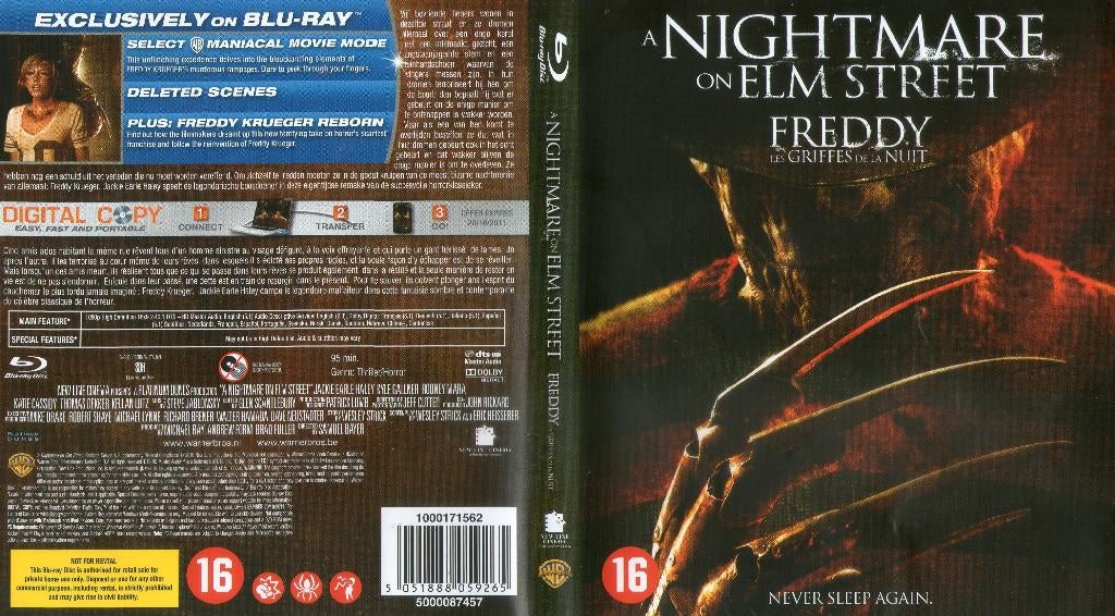 a nightmare on elm street (blu-ray) nieuw, Cd's en Dvd's, Ophalen of Verzenden, Zo goed als nieuw, Horror