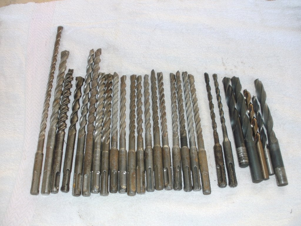 boren sds plus -6-8-10-12- mm 160-tot 260mm lang  4€/st., Ophalen of Verzenden, Zo goed als nieuw