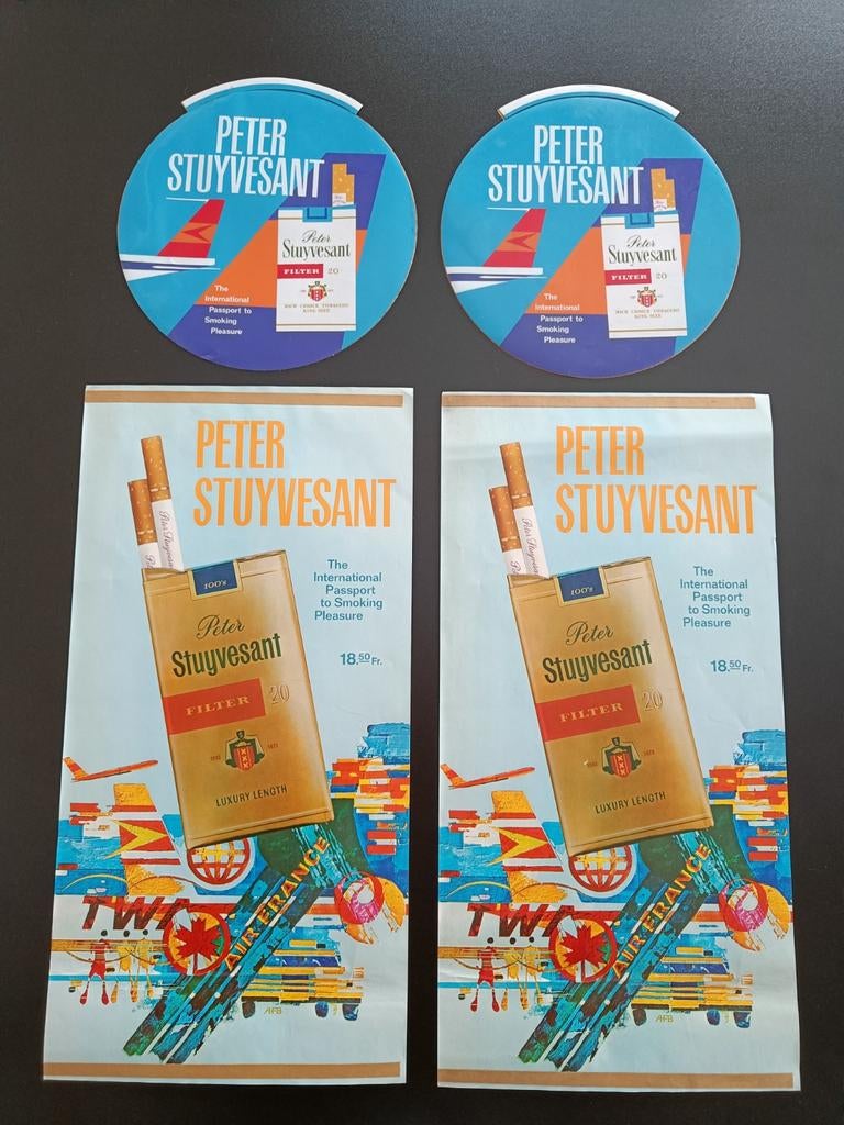 Vintage Peter Stuyvesant posters., Verzamelen, Ophalen of Verzenden, Gebruikt, Overige typen