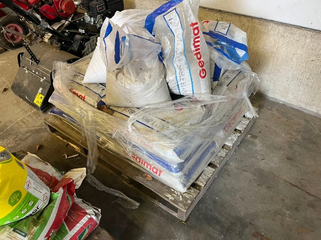 pallet bouwmateriaal, Ophalen