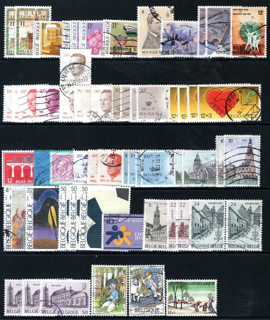 Jaar 1984 gestempeld (2112-2155), Postzegels en Munten, Verzenden, Gestempeld, Gestempeld