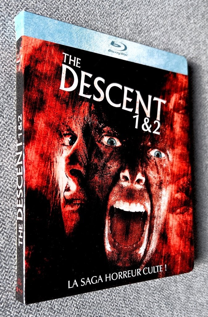 THE DESCENT 1 + 2 // Box Digipack 2 BLURAY / Staat Als Nieuw, Vanaf 16 jaar, Frans, Film, Ophalen of Verzenden