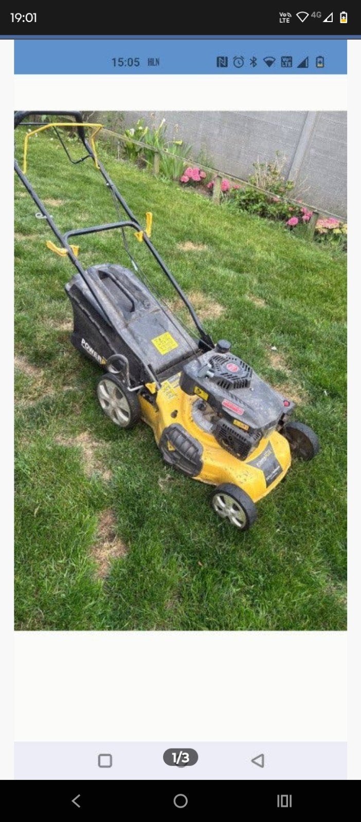 Benzinegrasmaaier, Jardin & Terrasse, Tondeuses à gazon, Tondeuses à gazon à essence, 40 à 49 cm, Enlèvement, Utilisé