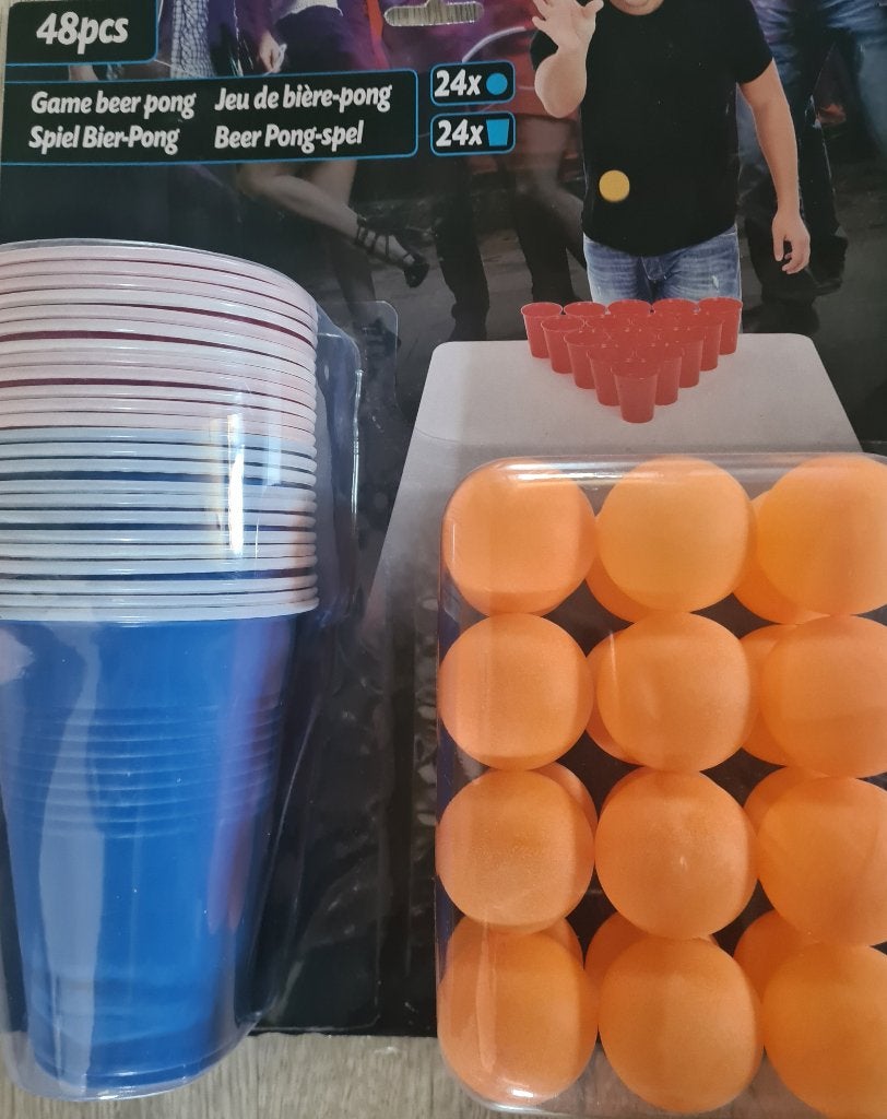 Beer Pong spel – nieuw, in verpakking, Een of twee spelers, Ophalen, Nieuw