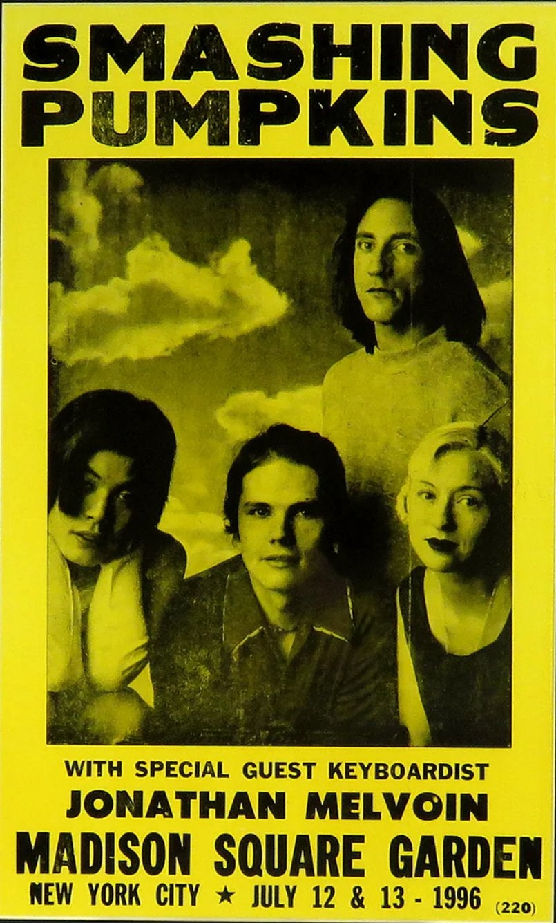 Panneau métallique Smashing Pumpkins Madison Square Garden, Enlèvement ou Envoi, Neuf, Panneau publicitaire