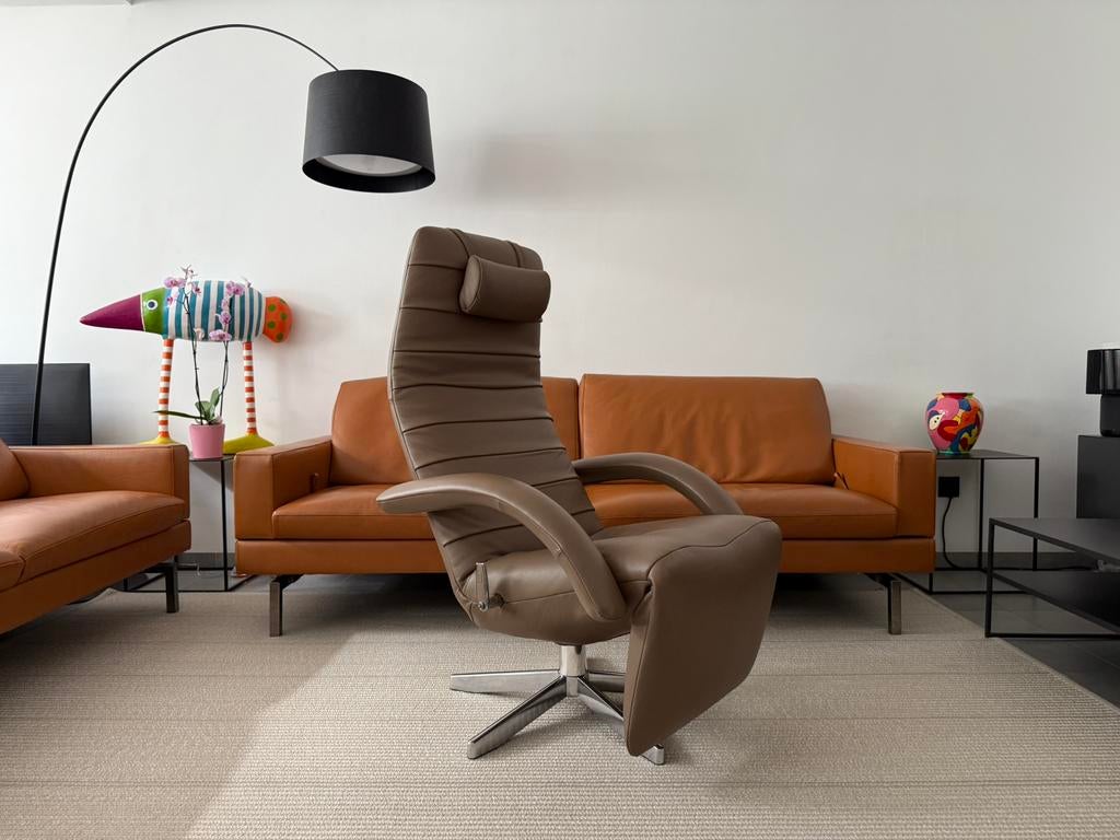 Jori Yoga Mono-Move Relax (Showroommodel), Huis en Inrichting, Fauteuils, Ophalen of Verzenden, Nieuw, Leer, Durlet leolux natuzzi stressless himolla vitra