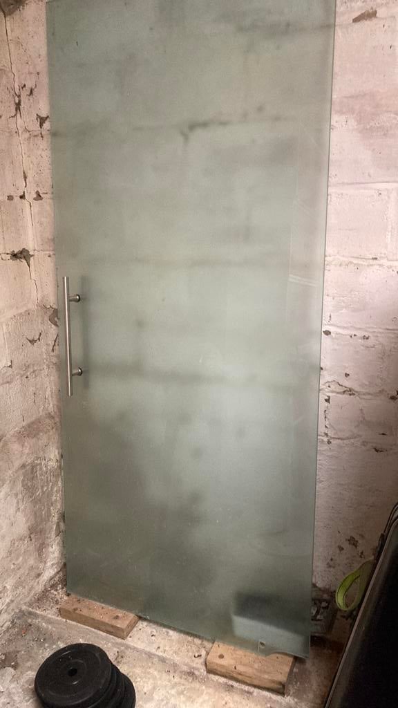 Binnendeur in glas gratis, Enlèvement, Comme neuf