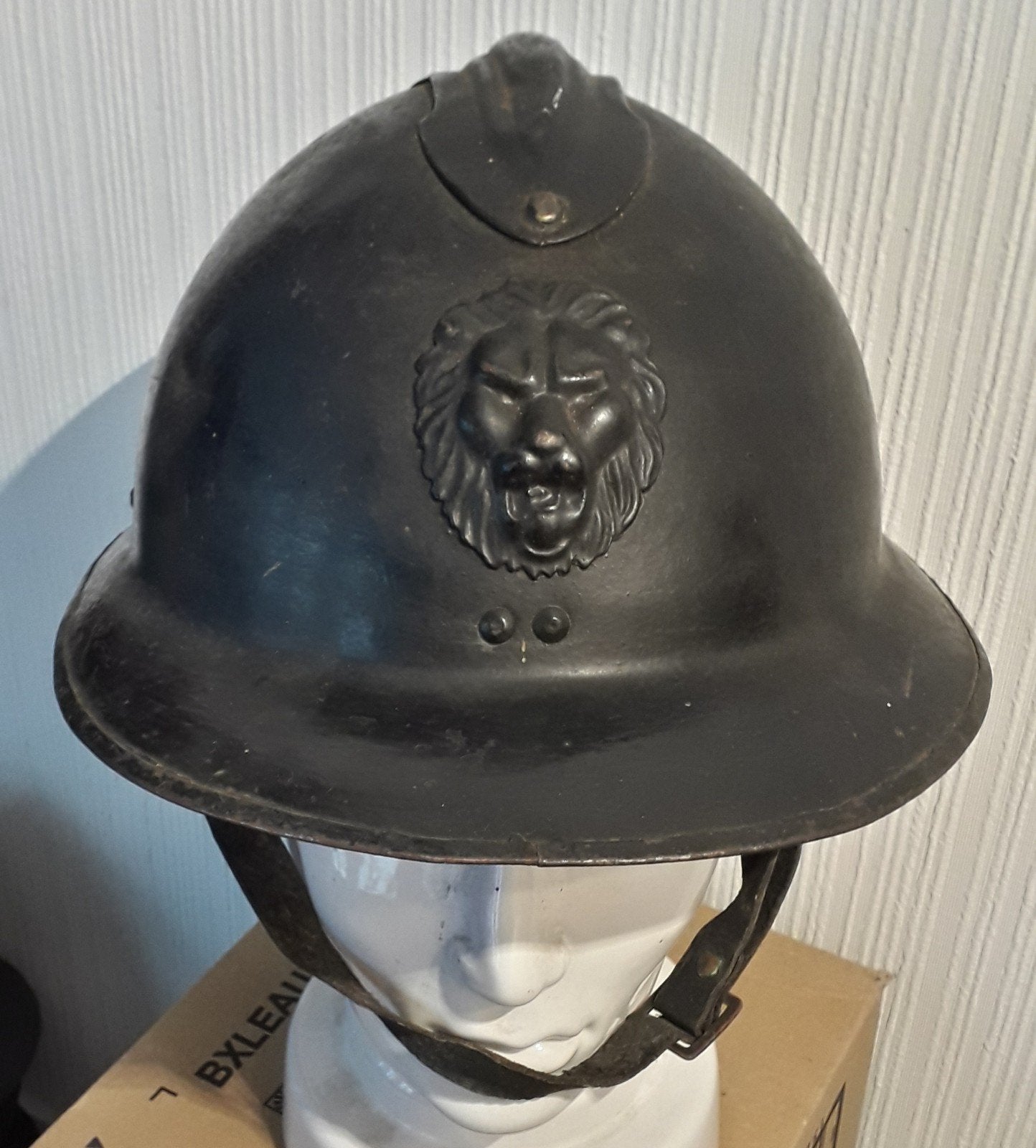 Casque Adrian belge M1931 armée militaire ABBL WW2 WK2 40/45, Ophalen of Verzenden, Rijkswacht