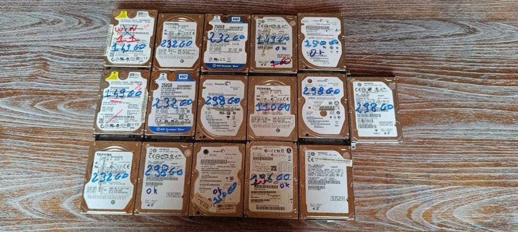 Lot de 16 disques HDD 3.5 Pouces, Computers en Software, Ophalen, Intern, Gebruikt, Laptop