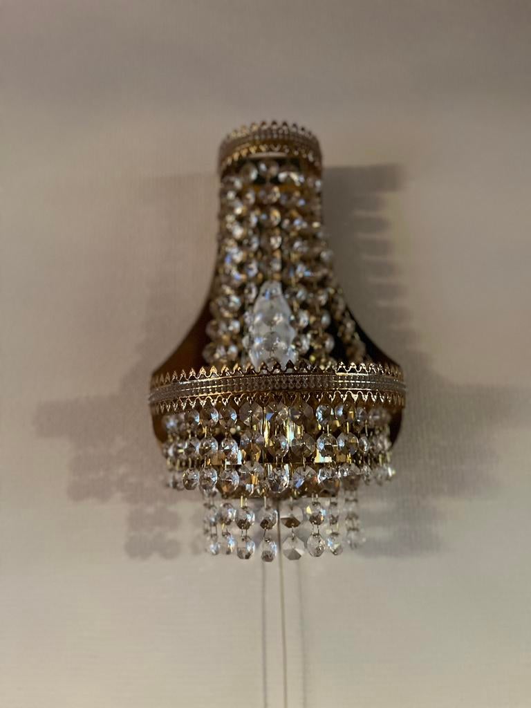 Wandlamp kristal, Ophalen, Zo goed als nieuw