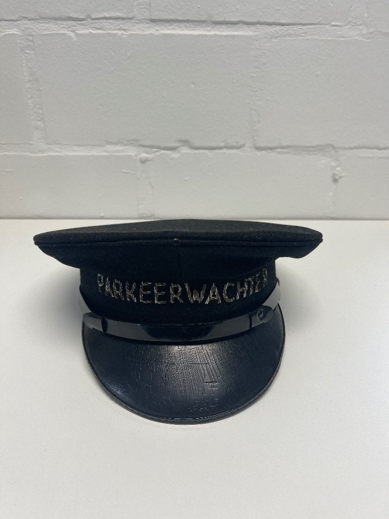 Vintage pet "Parkeerwachter" parkeren kepi België, Ophalen