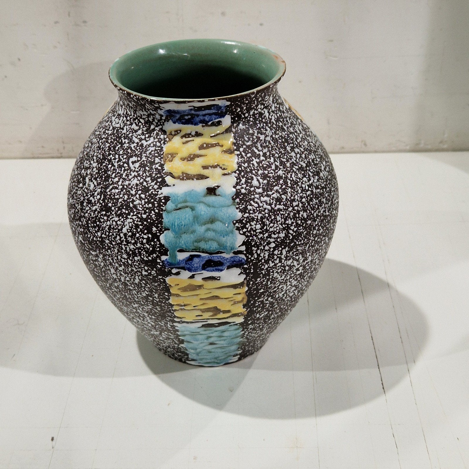 Carstens tonnieshof zig zag vaas , jaren 50 60 , keramiek, Antiek en Kunst, Ophalen of Verzenden