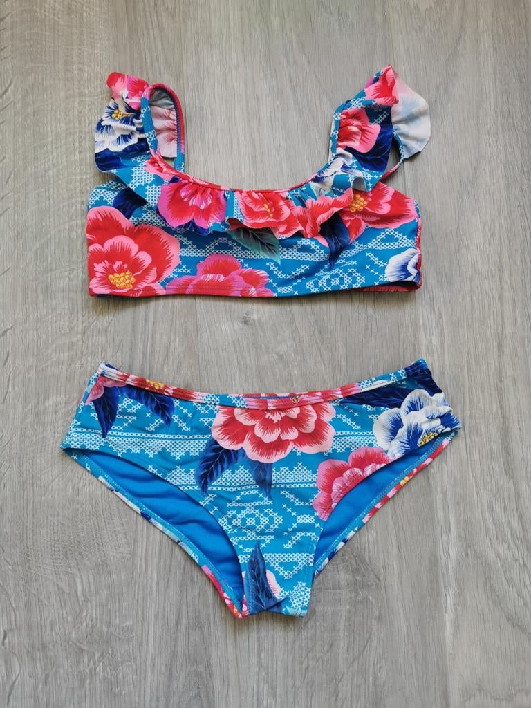 Blauwe bikini - maat 140, Ophalen of Verzenden, Roze, Bikini