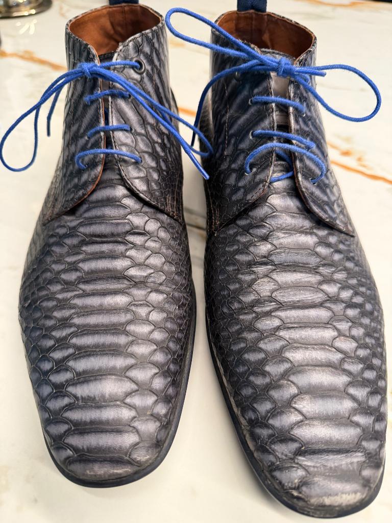Van Bommel herenschoenen mt 8, Ophalen, Blauw, Floris van Bommel, Zo goed als nieuw