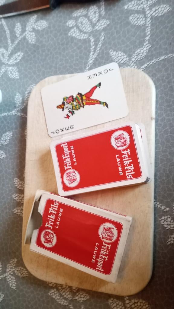 FRIK PILS LAUWE speelkaarten 32 + joker, Verzamelen, Ophalen of Verzenden