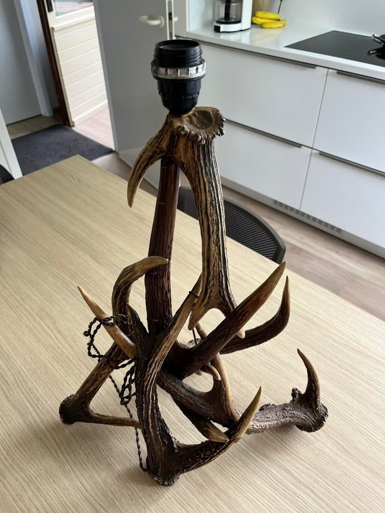Pied pour lampedaire - bois de cerf, Enlèvement ou Envoi, Utilisé
