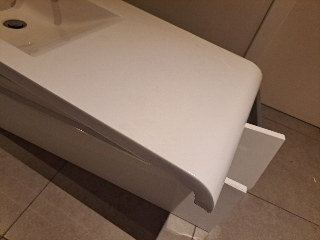 lavabo wit zonder kraan, Ophalen, Gebruikt, Wastafel