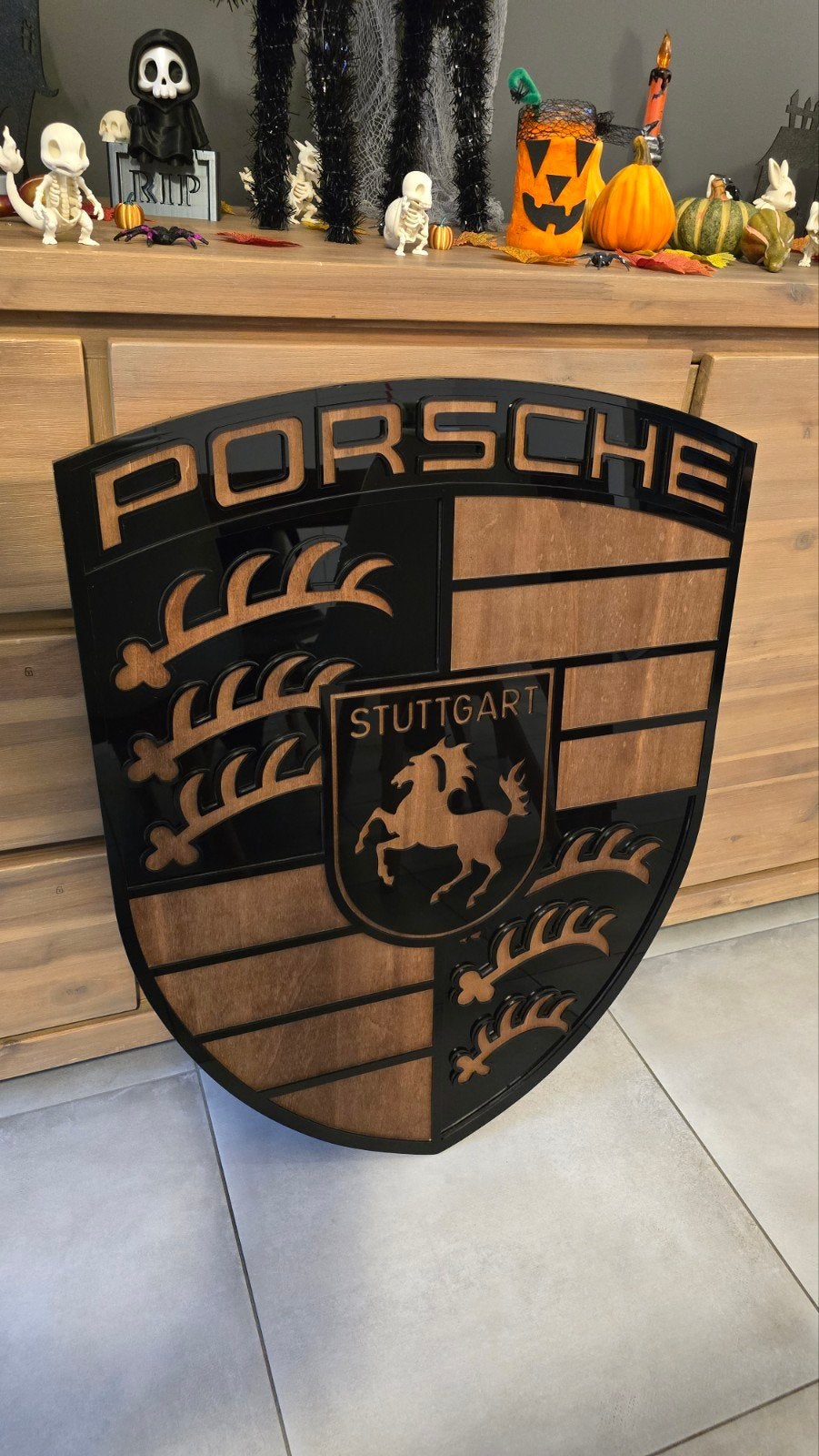 Enseigne Porsche XXL 78x60cm, Ophalen of Verzenden, Porsche