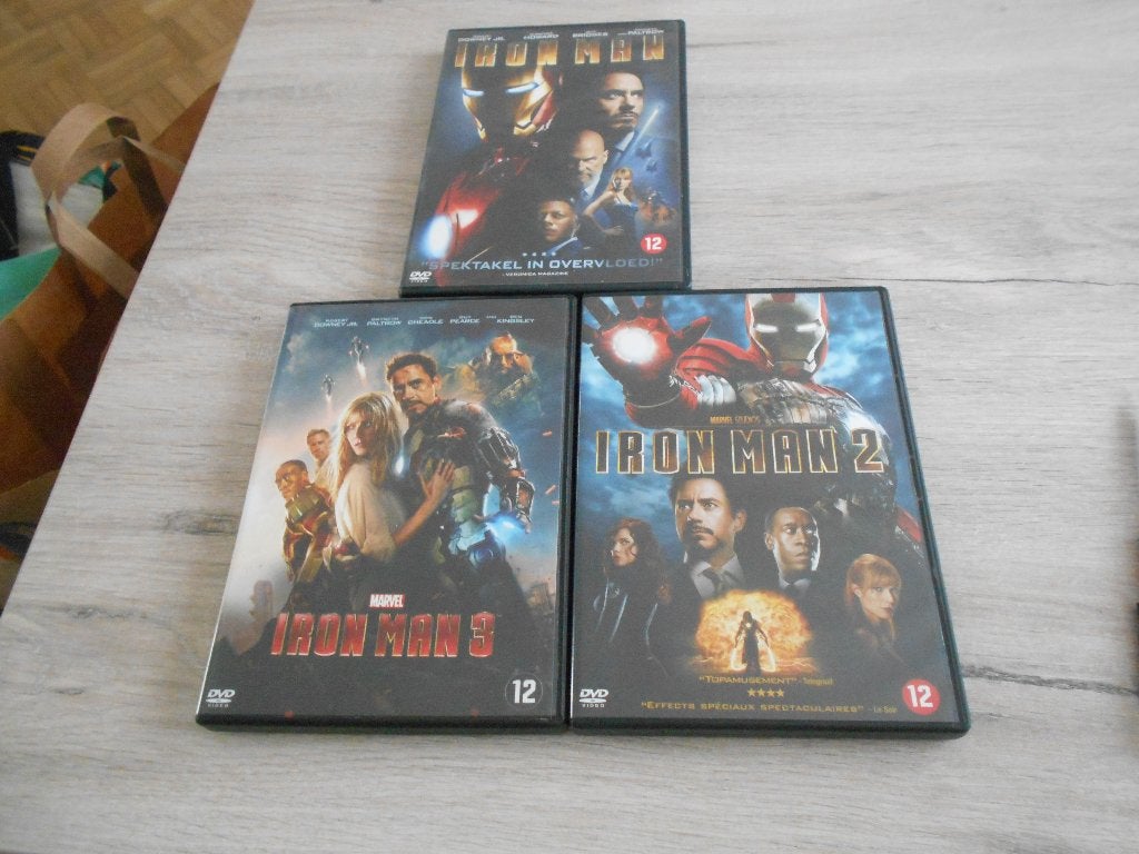 dvd iron man 1 , 2 en 3, Ophalen of Verzenden, Zo goed als nieuw