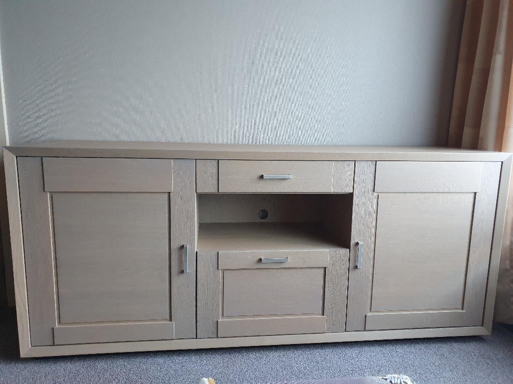 TV kast modern, Ophalen, 150 tot 200 cm, Zo goed als nieuw, Minder dan 100 cm
