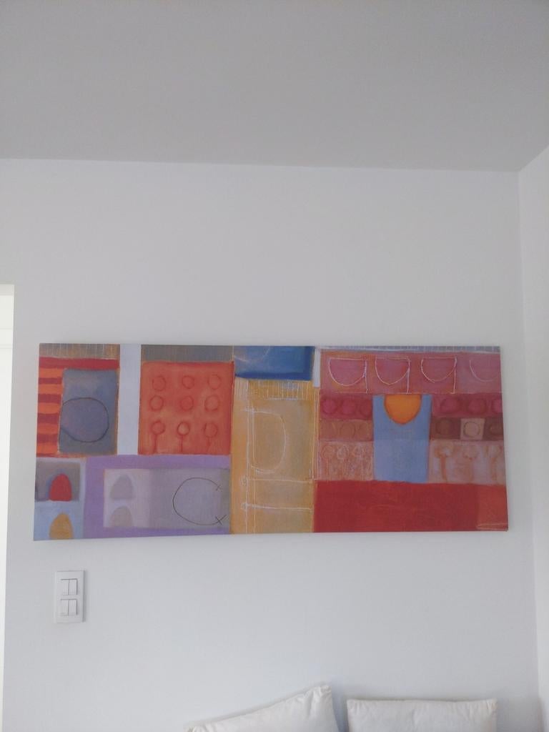 Grande toile Ikea, Maison & Meubles, 125 cm ou plus, Comme neuf, Enlèvement, Imprimé