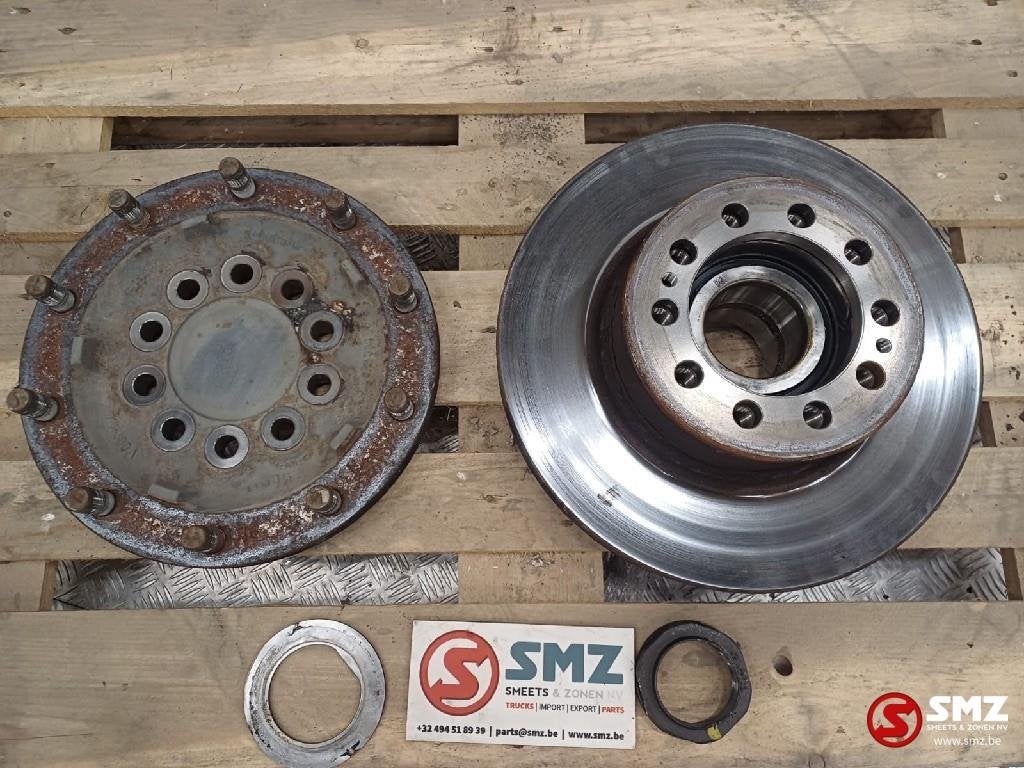Occ disque de frein + bride de moyeu de roue essie, Utilisé, Mercedes-Benz, Freins et Entraînement