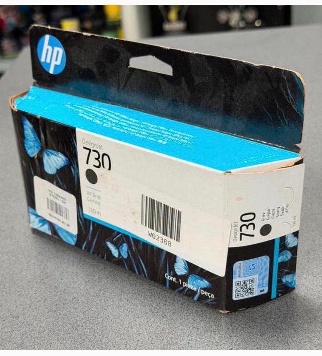 HP 730 (P2V66A) inktcartridge grijs (origineel) gray grey, Ophalen of Verzenden, Nieuw, Cartridge