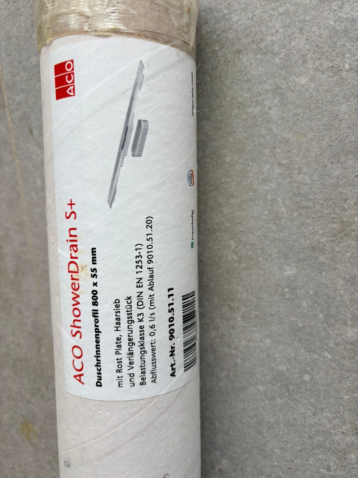 Caniveau de douche ACO ShowerDrain S+ – 800 x 55 mm, Enlèvement, Douche