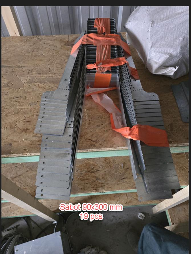 Sabots U 90x300 et 45x300, Enlèvement, Neuf, Autres matériaux, Moins de 20 mm