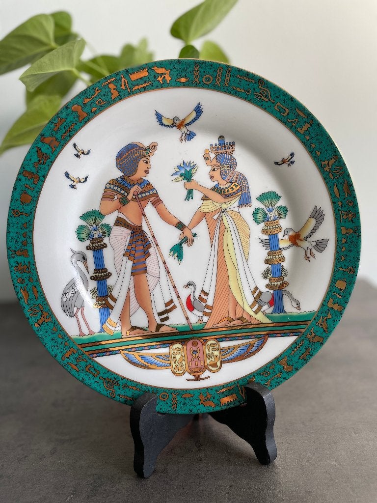 Assiette décorative égyptienne vintage, Enlèvement