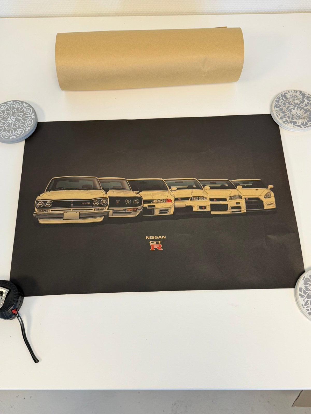 2 affiches Nissan Skyline GT-R GTR R32 R33 R34 R35 51 x 36, Enlèvement ou Envoi, Comme neuf