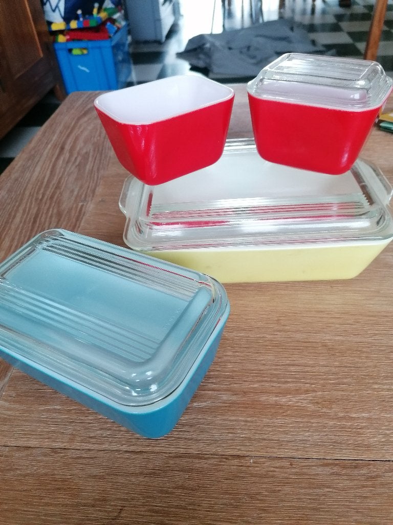 pyrex usa vintage set kommen, Ophalen, Zo goed als nieuw, Vintage, Kom(men)