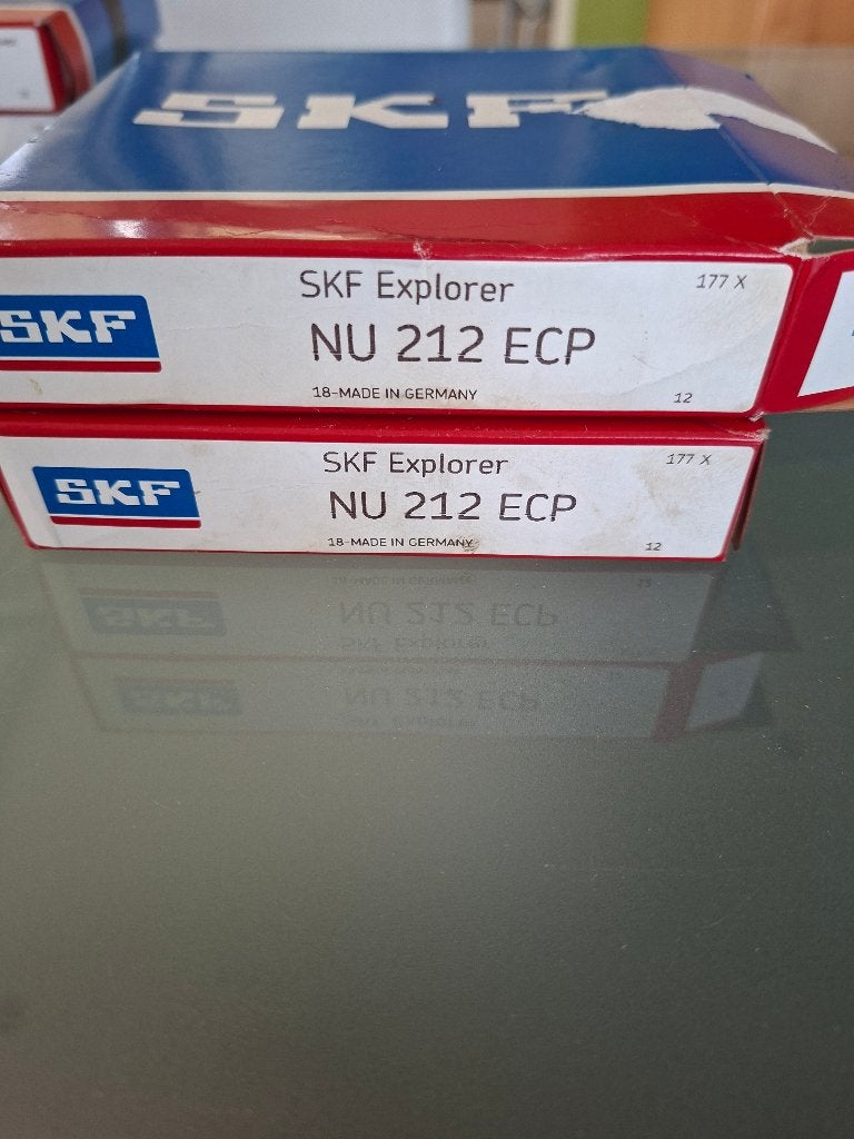 Rollager SKF NU 212 ECP 2 stuks, Ophalen of Verzenden, Nieuw, Universele onderdelen