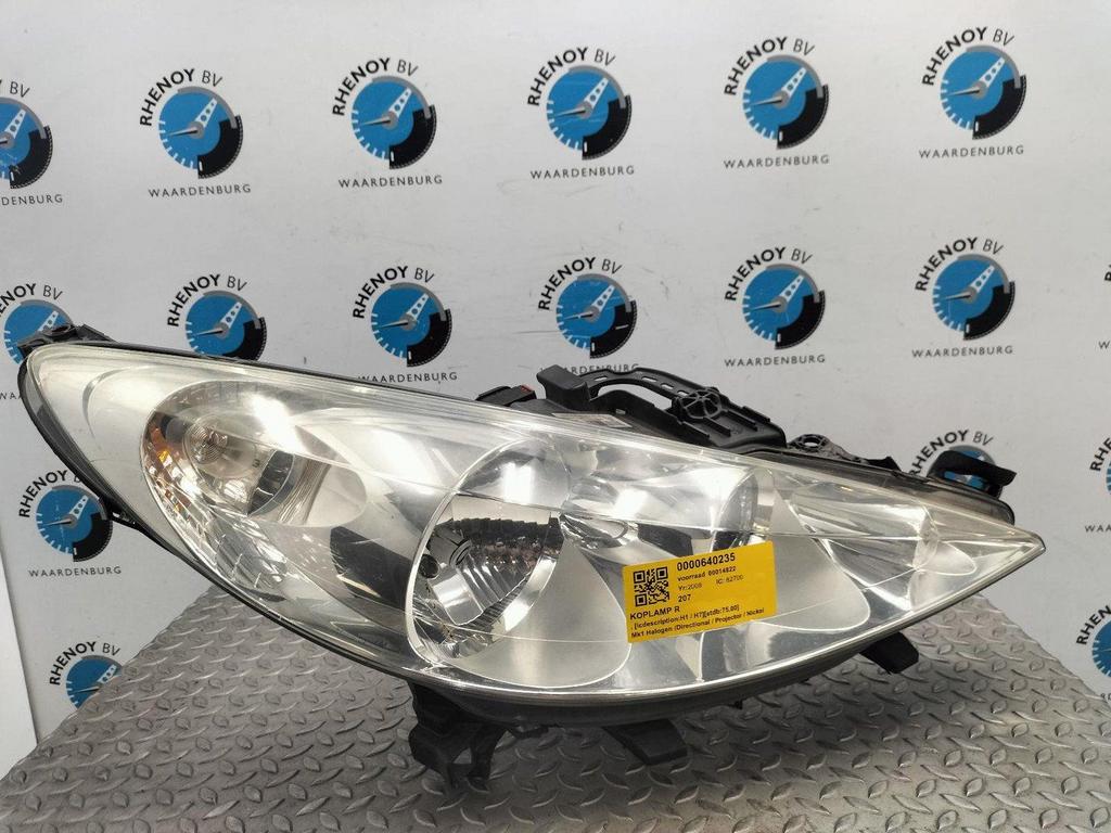 PEUGEOT 207 1.4 VTi Cool 'n Blue KOPLAMP R 2008, Enlèvement ou Envoi, Utilisé, ARN reconnu