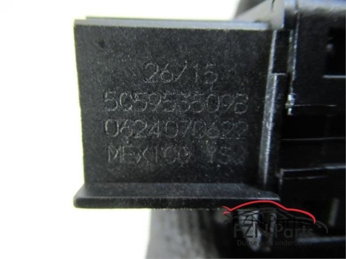 VW Beetle 5C Alarmlichtschakelaar Knopje (5C5953509B), Ophalen of Verzenden, Gebruikt
