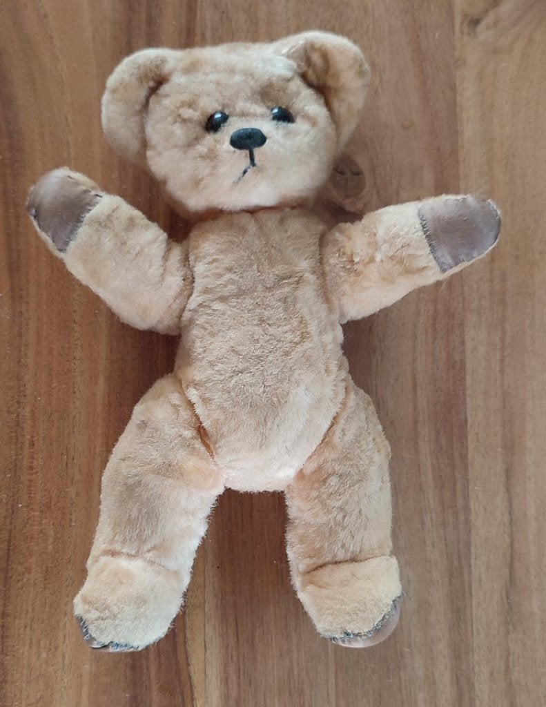 Zeldzame vintage Teddybeer L.Gilli Milano - Jaren '50, Enlèvement ou Envoi, Comme neuf, Poupée