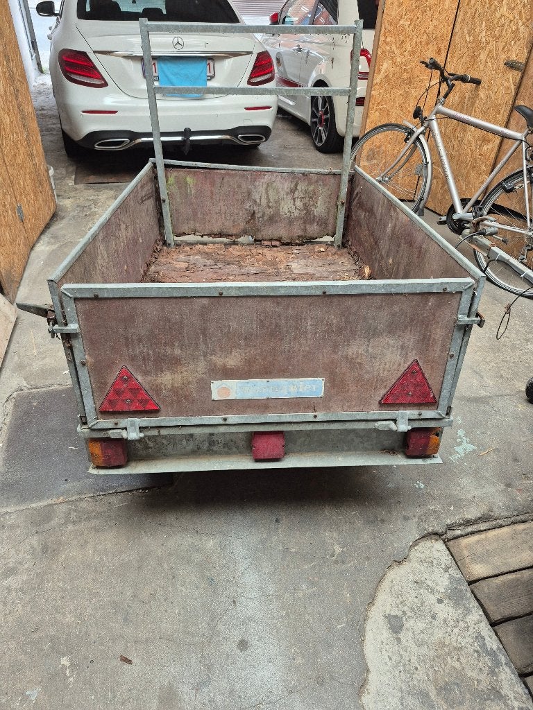 2 aanhangwagens (1 bagage + 1 enkele as), Ophalen, Gebruikt