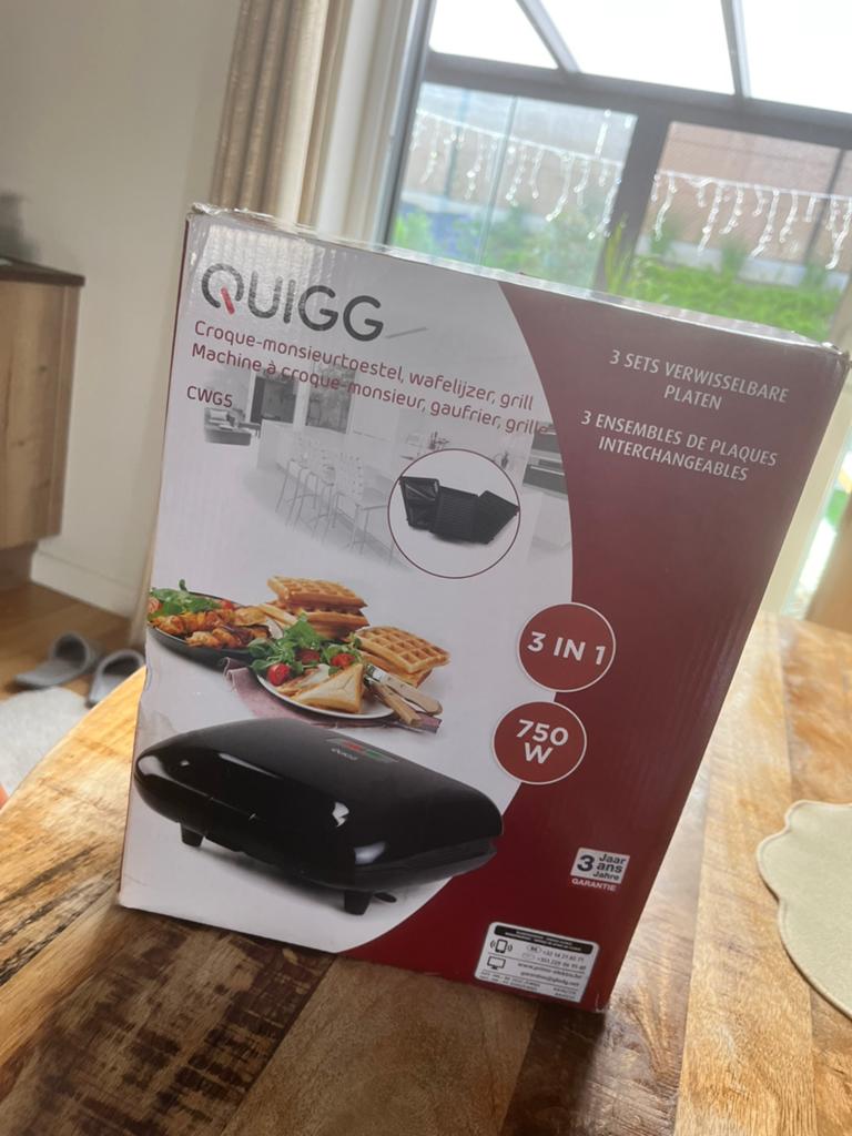 Croque monsieur - wafelijzer - grill NIEUW, Ophalen, Nieuw