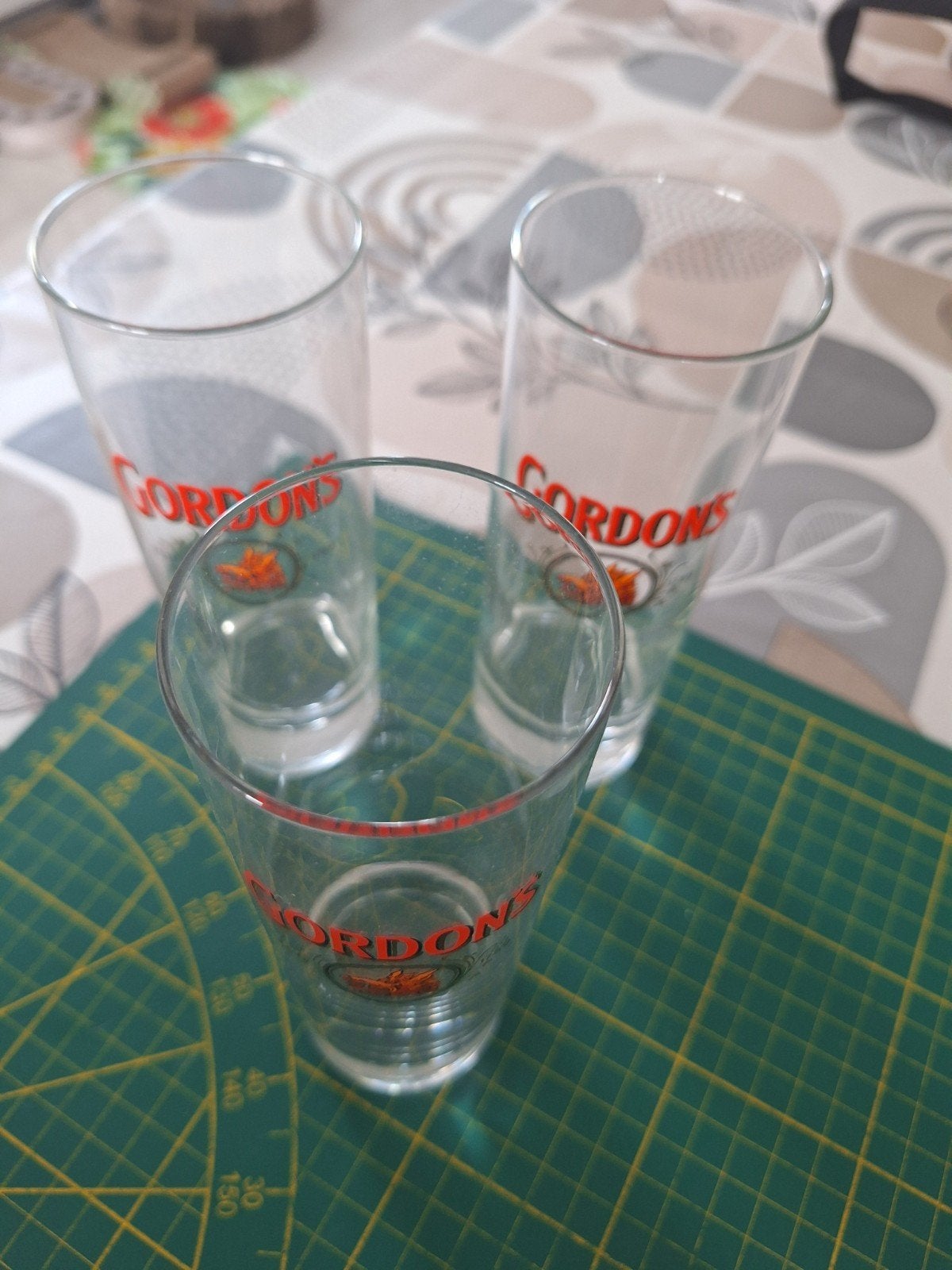 Lot de 3 grands verres hauts Gordon's Gin (Vintage / Bar), Enlèvement ou Envoi